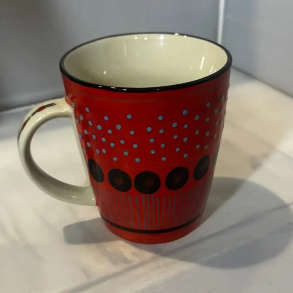 West Elm Potter's Workshop Red mug